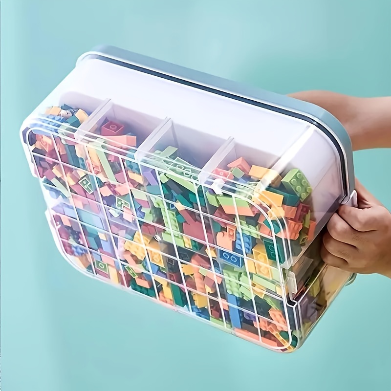 Small Particle Storage Box Building Blocks Storage Box Toy - Temu