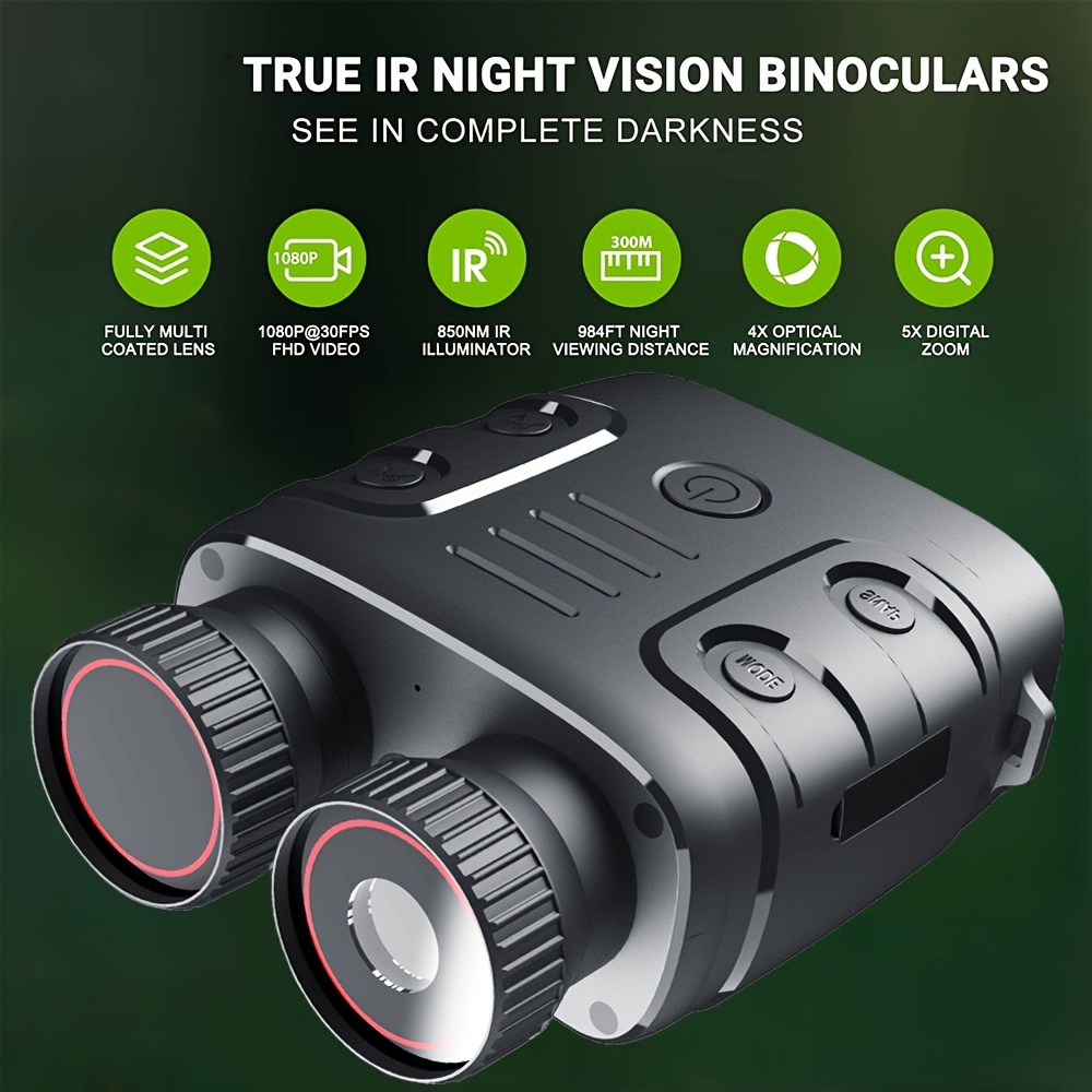 1pc hd night vision binoculars level 7 infrared 5x digital zoom telescope night goggles for hunting camping surveillance details 7