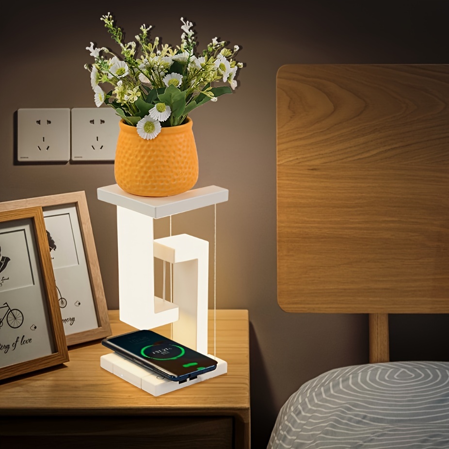 Multifunction Wireless Charger Pad Stand Led Desk Table Lamp - Temu