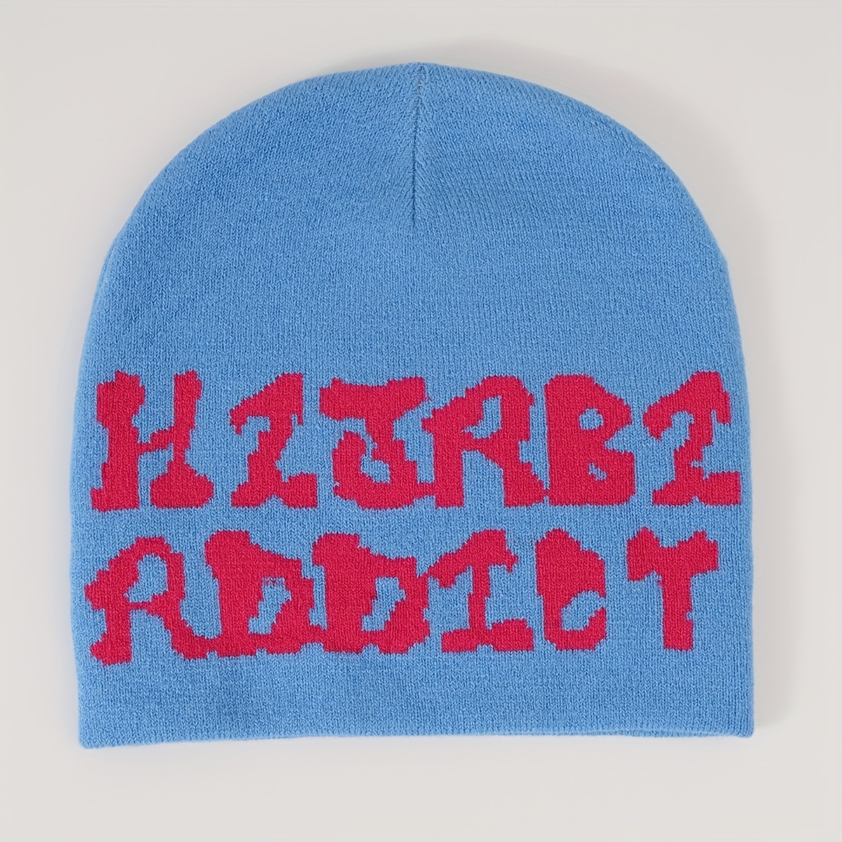 Letter Knitted Hat Breathable All-match Beanie Hat Woolen Hat