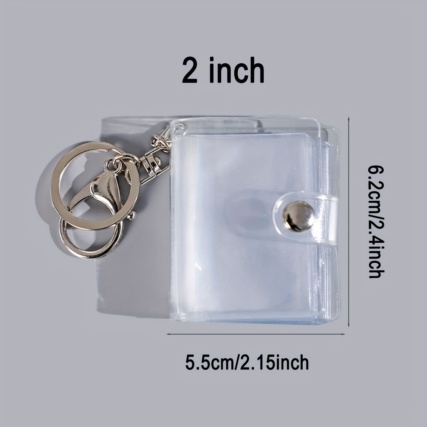 Scrapbook Keychain Mini Photo Album Keychain Gift for Her Photo Frame 16  Pockets