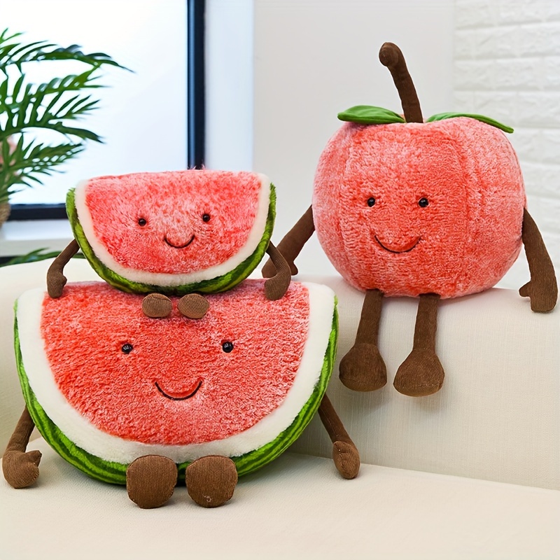 1pc Watermelon Shaped Decorative Pillow, Cute Small Couch Pillow, For  Living Room