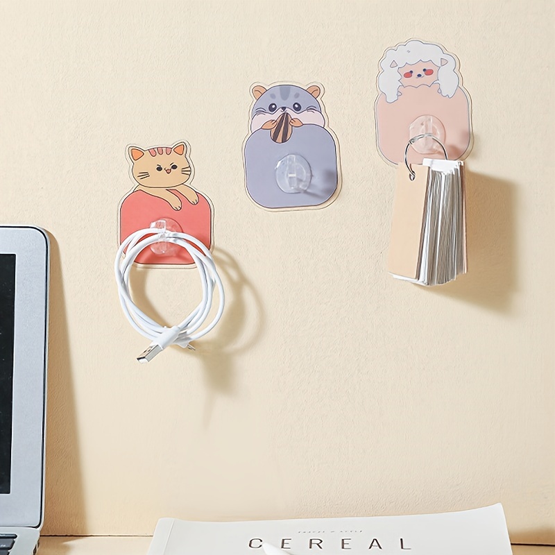 Cartoon Cute Girl Wall Hook Flexible Folding Hook Adjustable - Temu