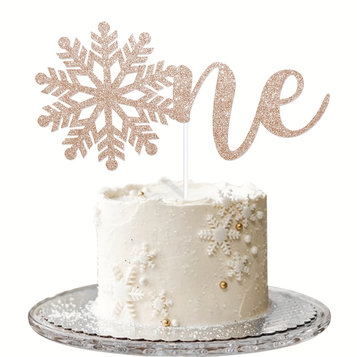 Snowflake Cake Toppers Frozen Cake Toppers Frozen Birthday - Temu