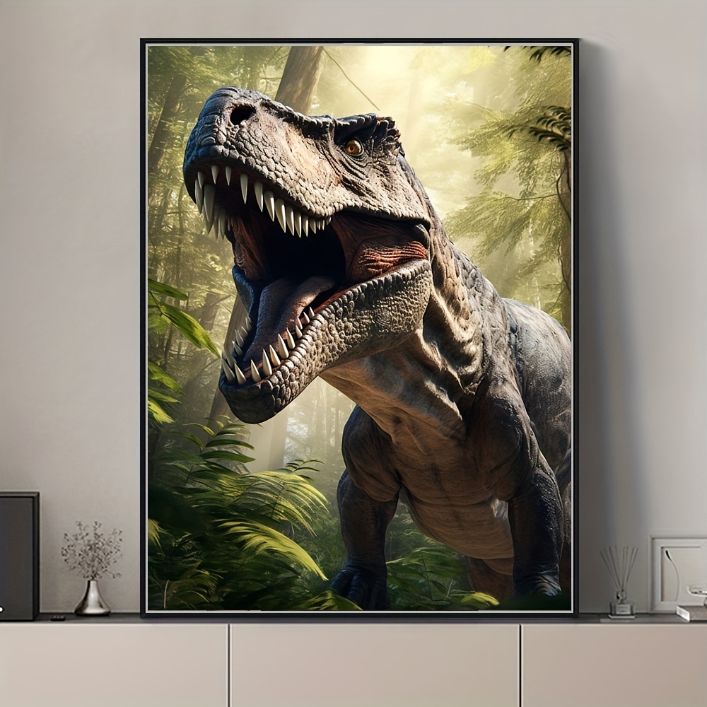 5d Diy Artificial Diamond Painting Dinosaur Diamond Painting - Temu