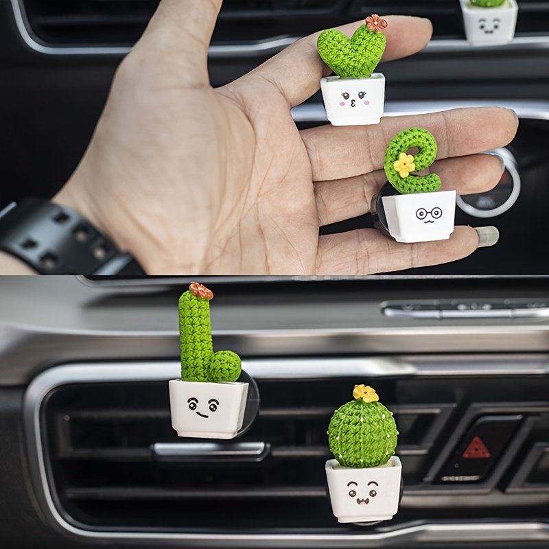 Cactus Car Air Vent Decoration - set of 4.  Cute car accessories, Car decor,  Cute cars