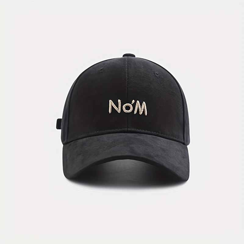 No'M Embroidery Baseball Cap Solid Couple Dad Hats Unisex Sun Hats