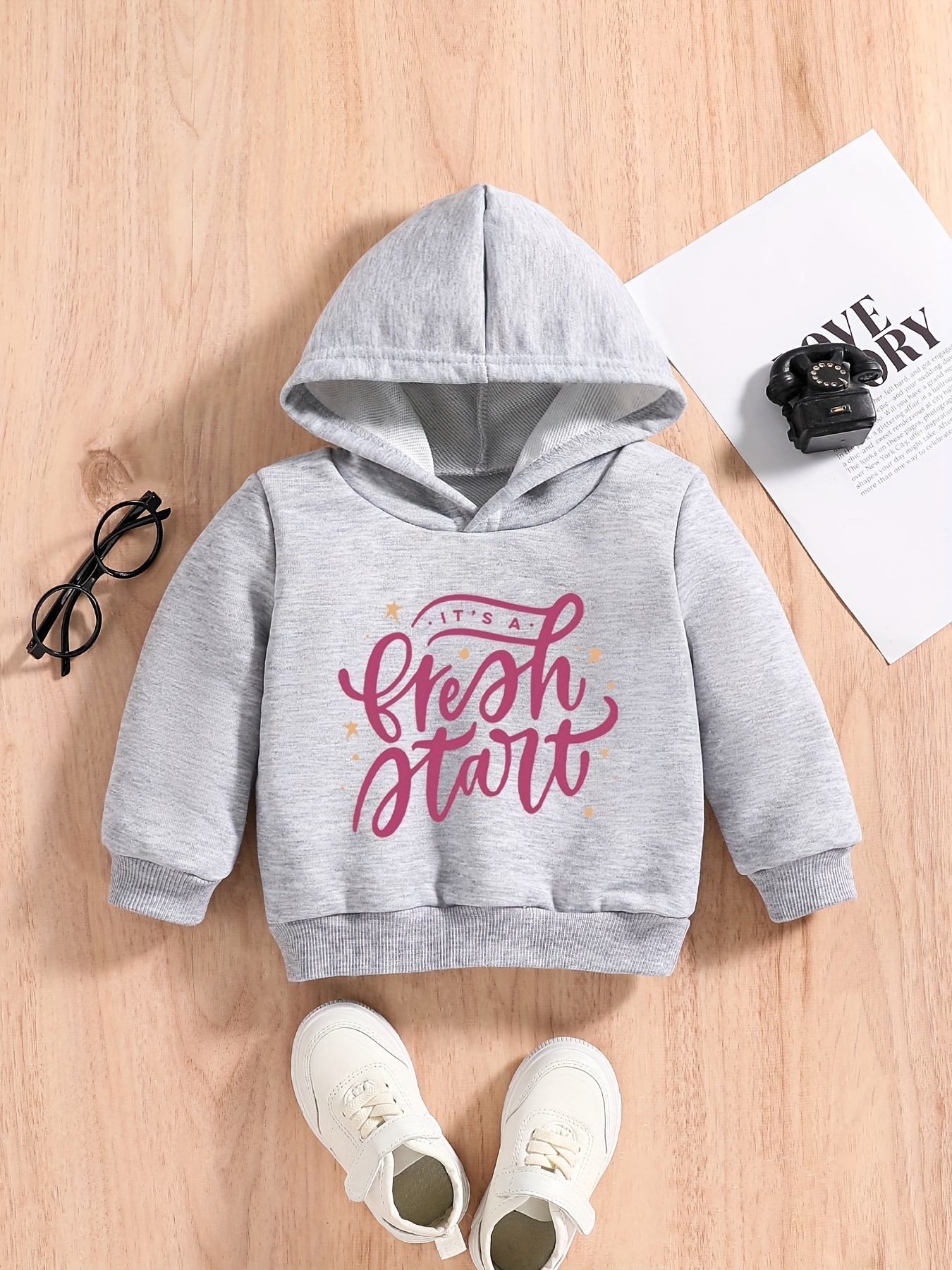 Cute Letters Print Hoodie Hoodies Baby Girls Baby s Casual Temu