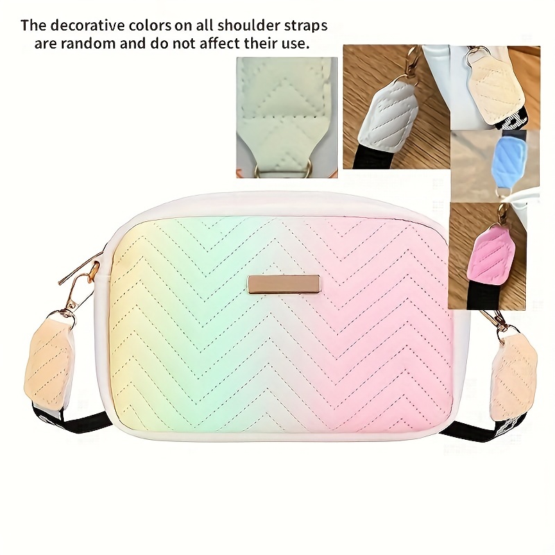New Fashion Leather Bag Strap Short Straps Colorful Pu - Temu