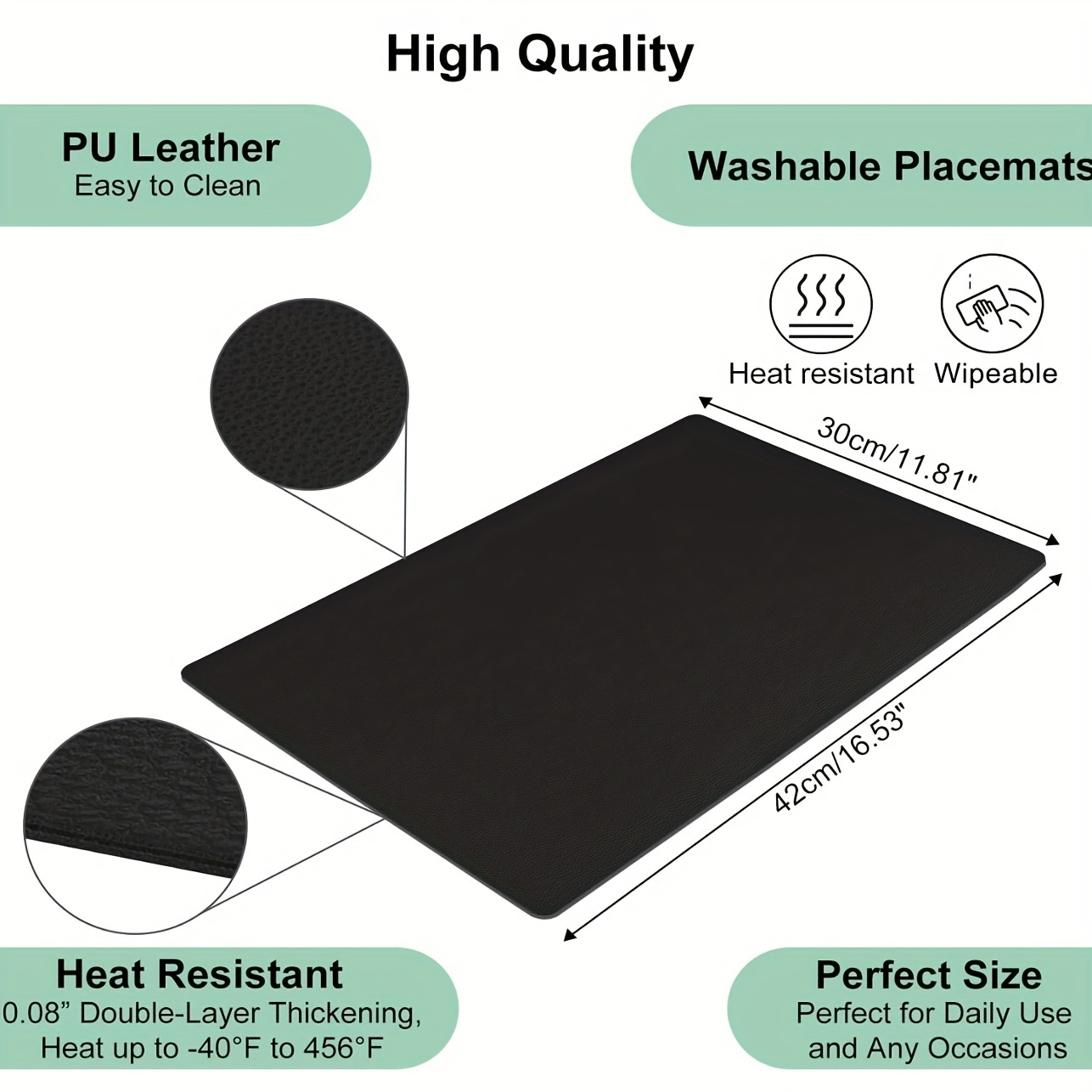 6 Pezzi Di Sottobicchieri In Silicone, Tappetini Da Tavolo Resistenti Al  Calore, Copertura Impermeabile Per Tavolo, Tappetino Antiscivolo, Facile Da  Pulire Per La Cucina, Per La Sala Da Pranzo, Forniture Per La