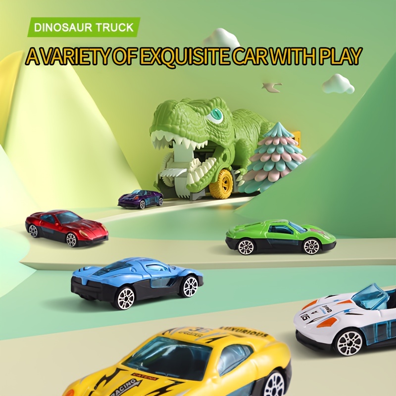 T-Rex Devouring Car Storage Toy - Dino Can Eat Car