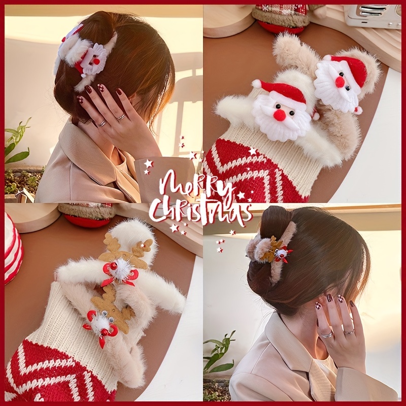 Cute Christmas Hair Clips Decorative Hair Accessories - Temu