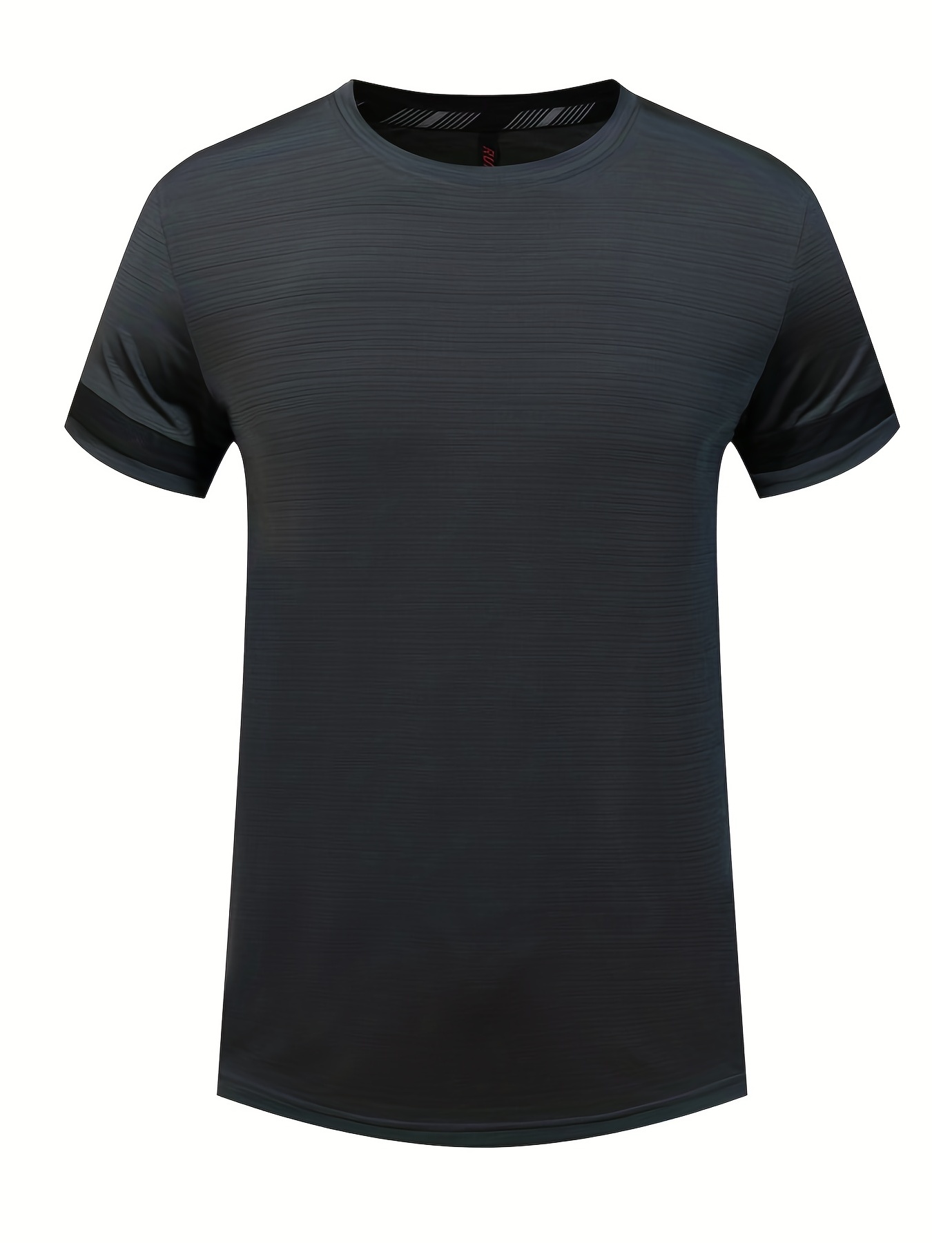 Camiseta Deportiva Sólida Hombre Camiseta Ajustada - Temu