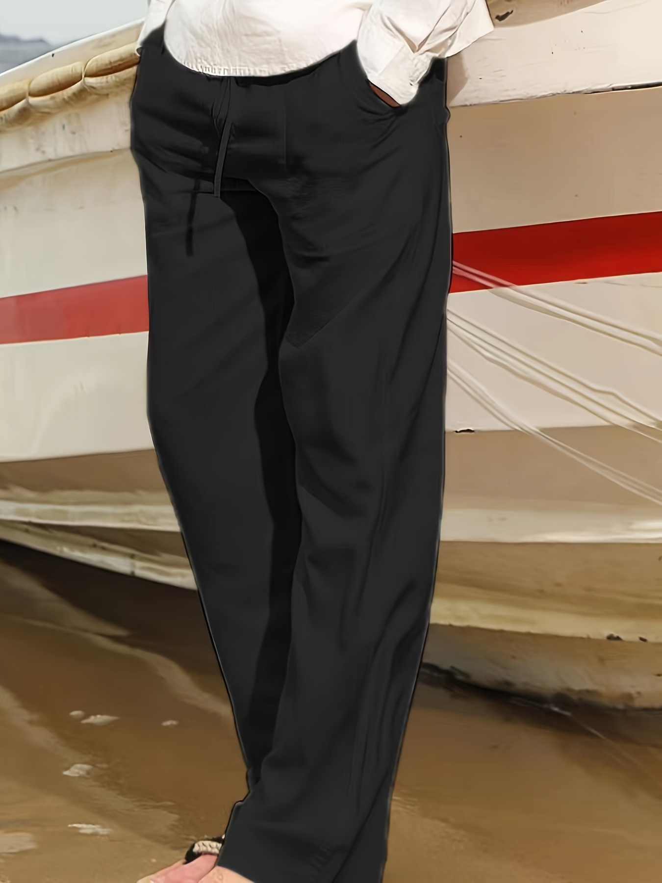 Pantalones anchos informales de estilo callejero para mujer, Pantalón Cargo  holgado Retro, a la moda, con cintura elástica, 2023 - AliExpress