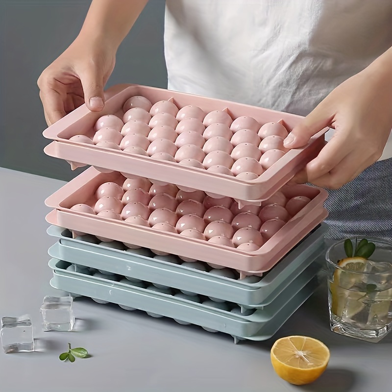 2 Large Cube Silicone Ice Tray Giant 2 Block Cube Grids 8 Mold