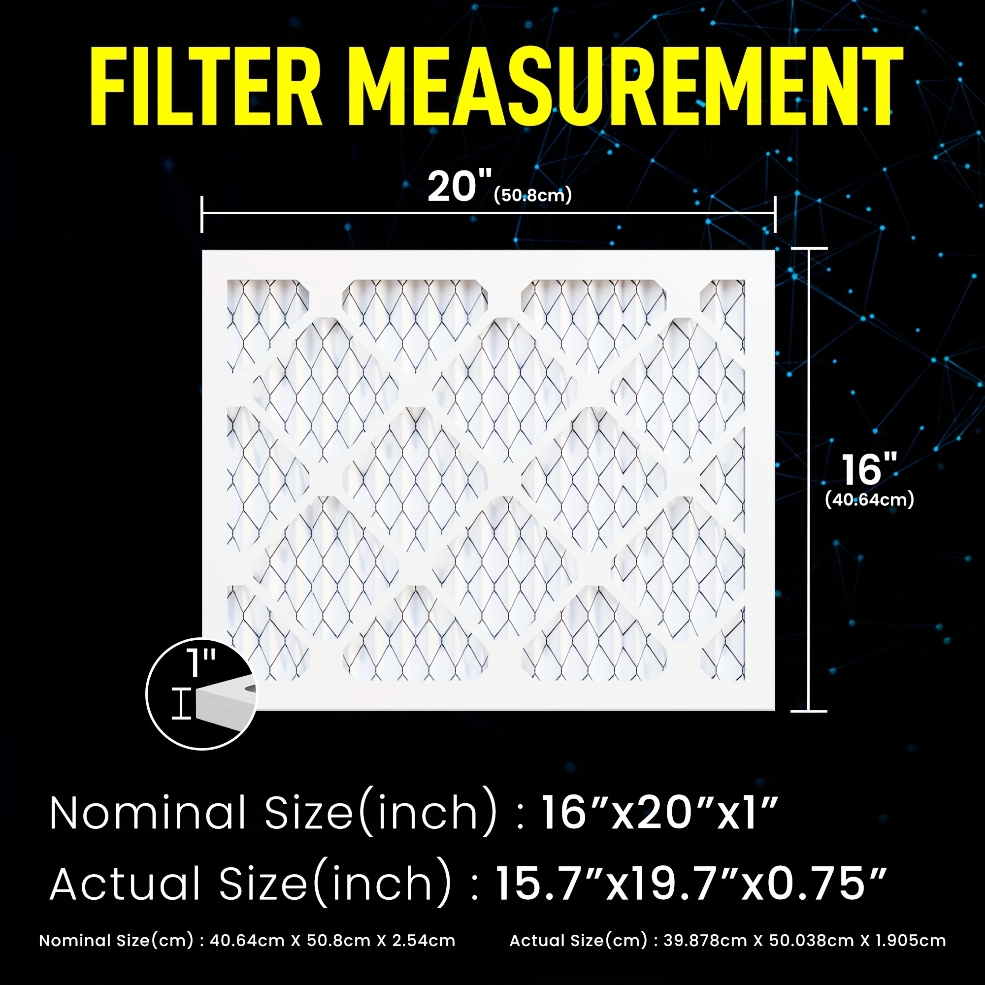 Buy (2Packs) American Filter Company Brand Compatible to 16x20x1 Air Filters  MERV 11 (MPR 1200 - FPR 7) Type Online at desertcartDenmark