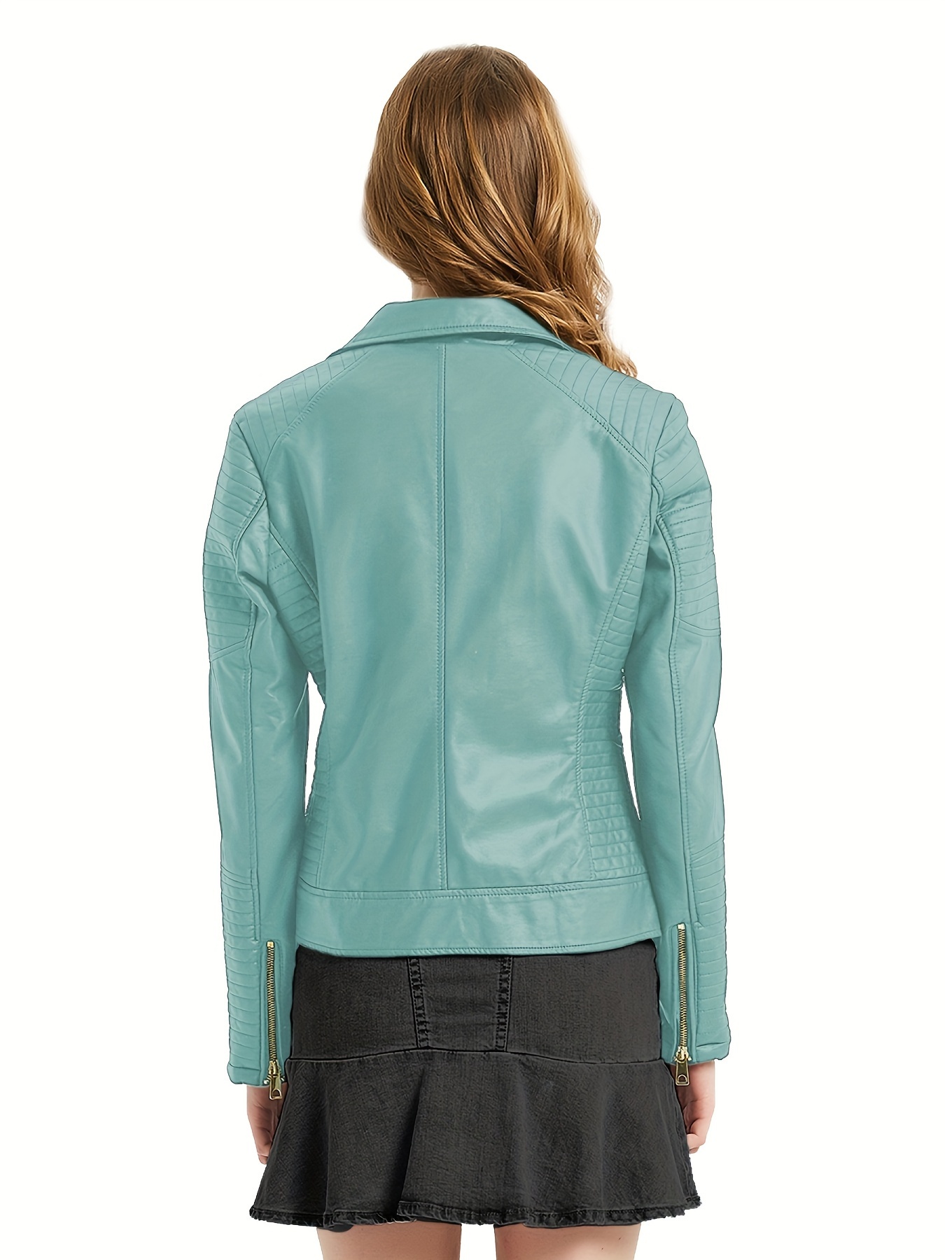 Turquoise hot sale leather jacket