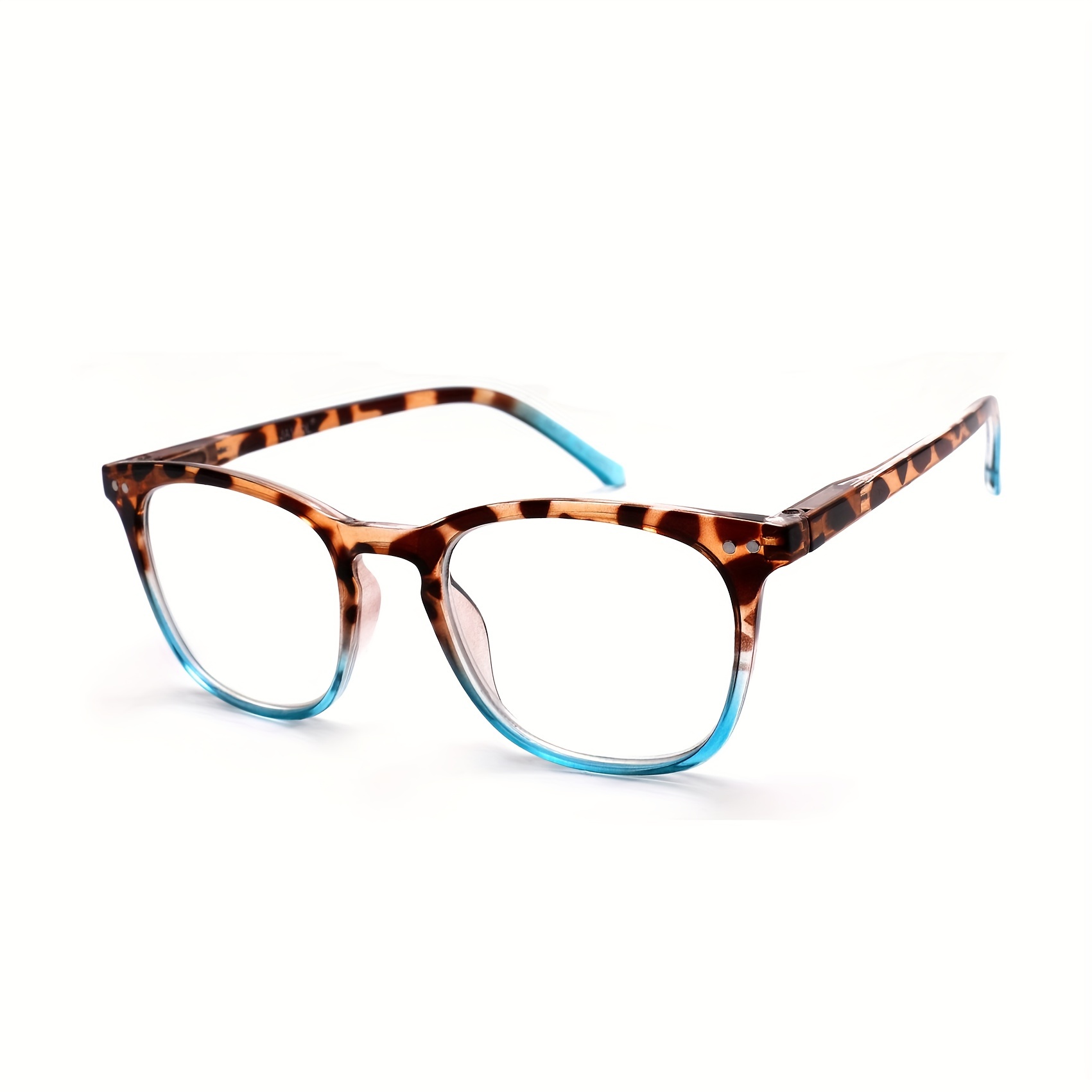  Sexy Leopard Bifocal Reading Glasses with Clear Lenses, Blue  Light Blocking Glasses for Women/Men, Reduce Eyestrain : Health & Household