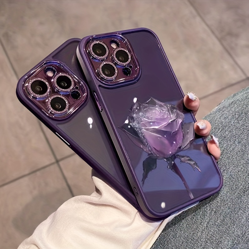 Funda de teléfono Galaxy A54 5G para Samsung A54 5G con tarjetero diseño de  mariposa púrpura neón para mujer, diseño de mariposa de piel sintética con