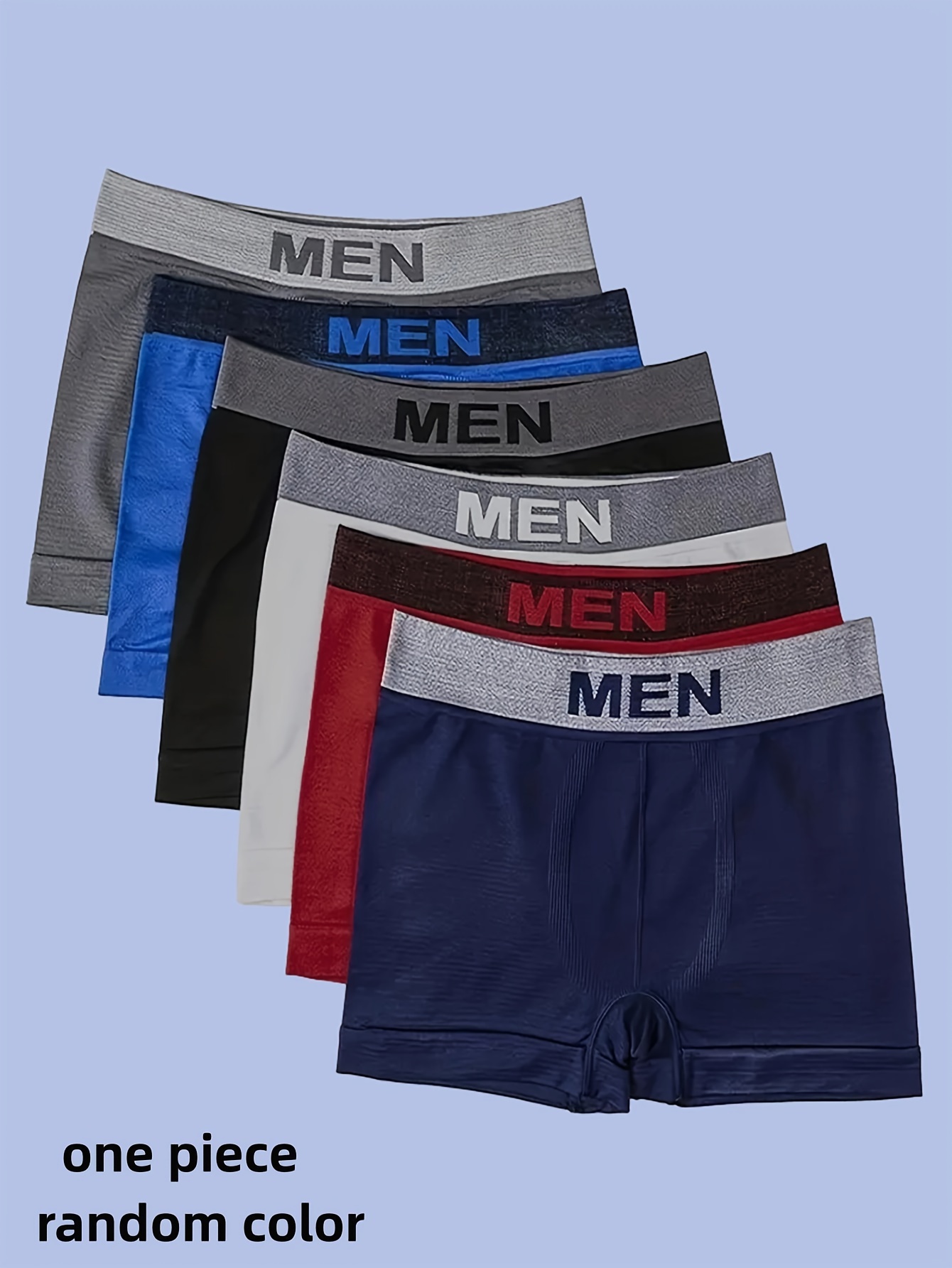 Briefs Male Panties Skin-friendly Solid Color Underwear Wear-resistant