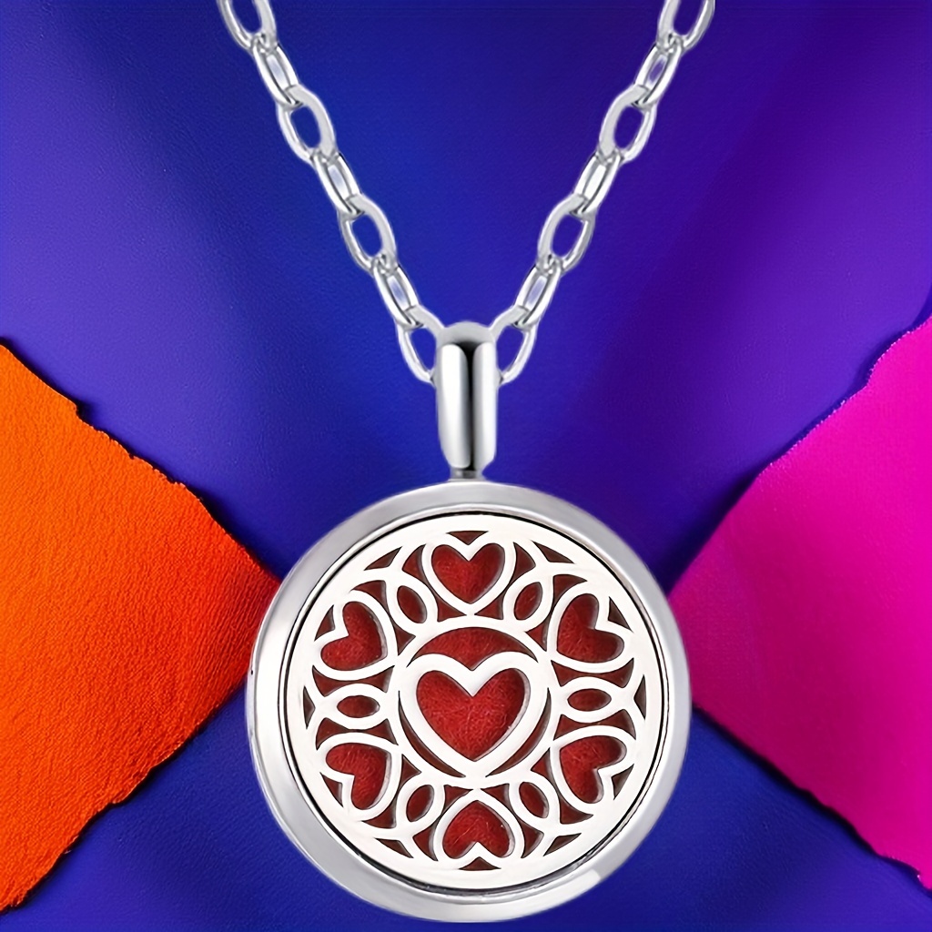 Aroma Diffuser Necklace with Stainless Steel Locket