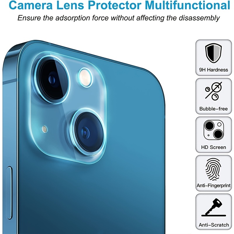 iPhone 14/14 Plus HD Tempered-Glass Camera Protectors