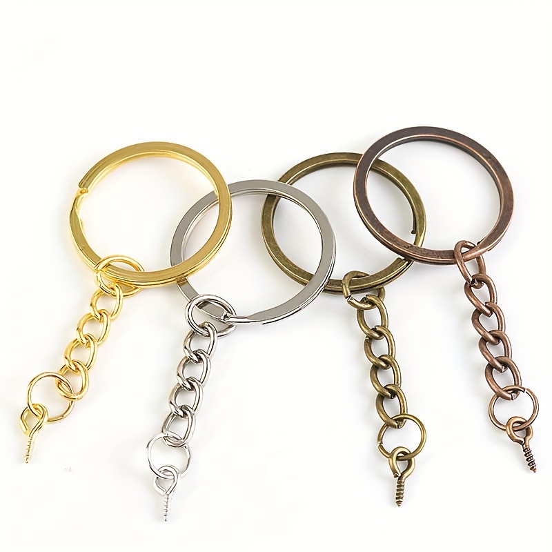 Key Chain With Open Eyelet Screw Jump Ring Chain Extender - Temu