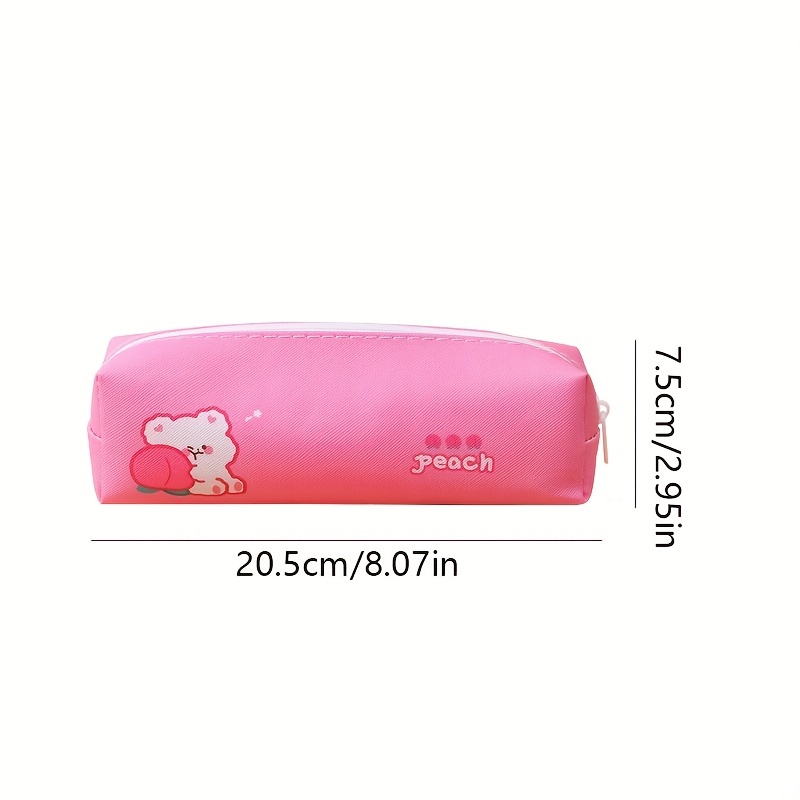 Large Capacity Pencil Case Water Proof Pu Leather Pencil - Temu