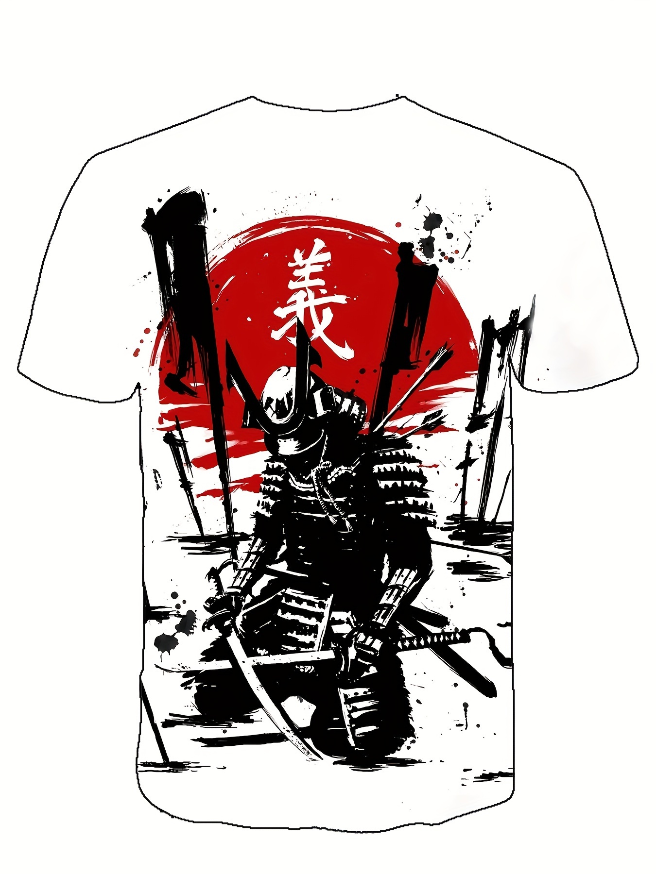 Japanese Samurai 3D Print T-shirt Men Women Fashion O-Neck Short Sleev -  Samurai Crafts