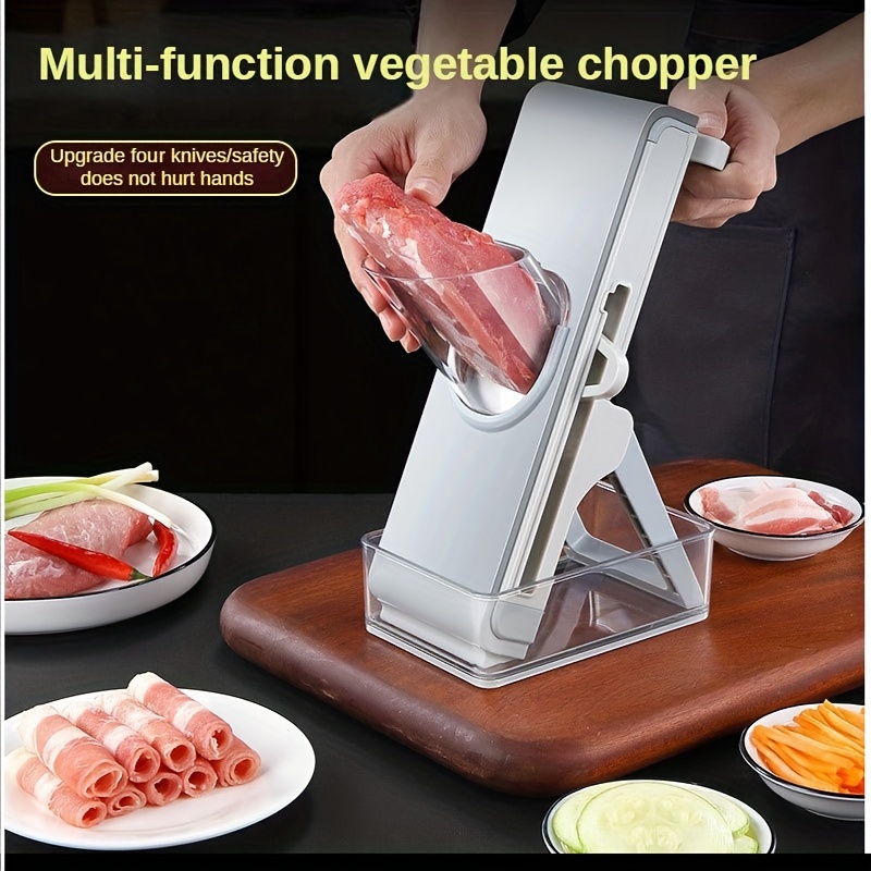 Household Slicer Manual Multifunction Fat Beef And Mutton Slicer Stainless  Steel Meat Slicer Frozen Meat Planing Machine - Electric Slicers -  AliExpress