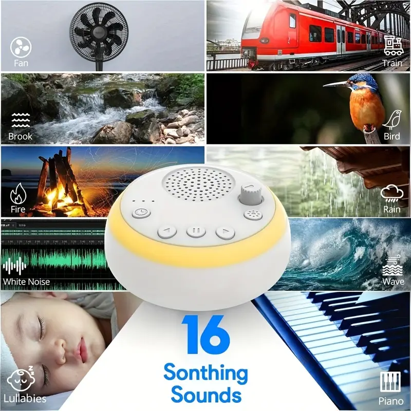 Dormez mieux et moins de stress : machine à bruit blanc avec - Temu Canada