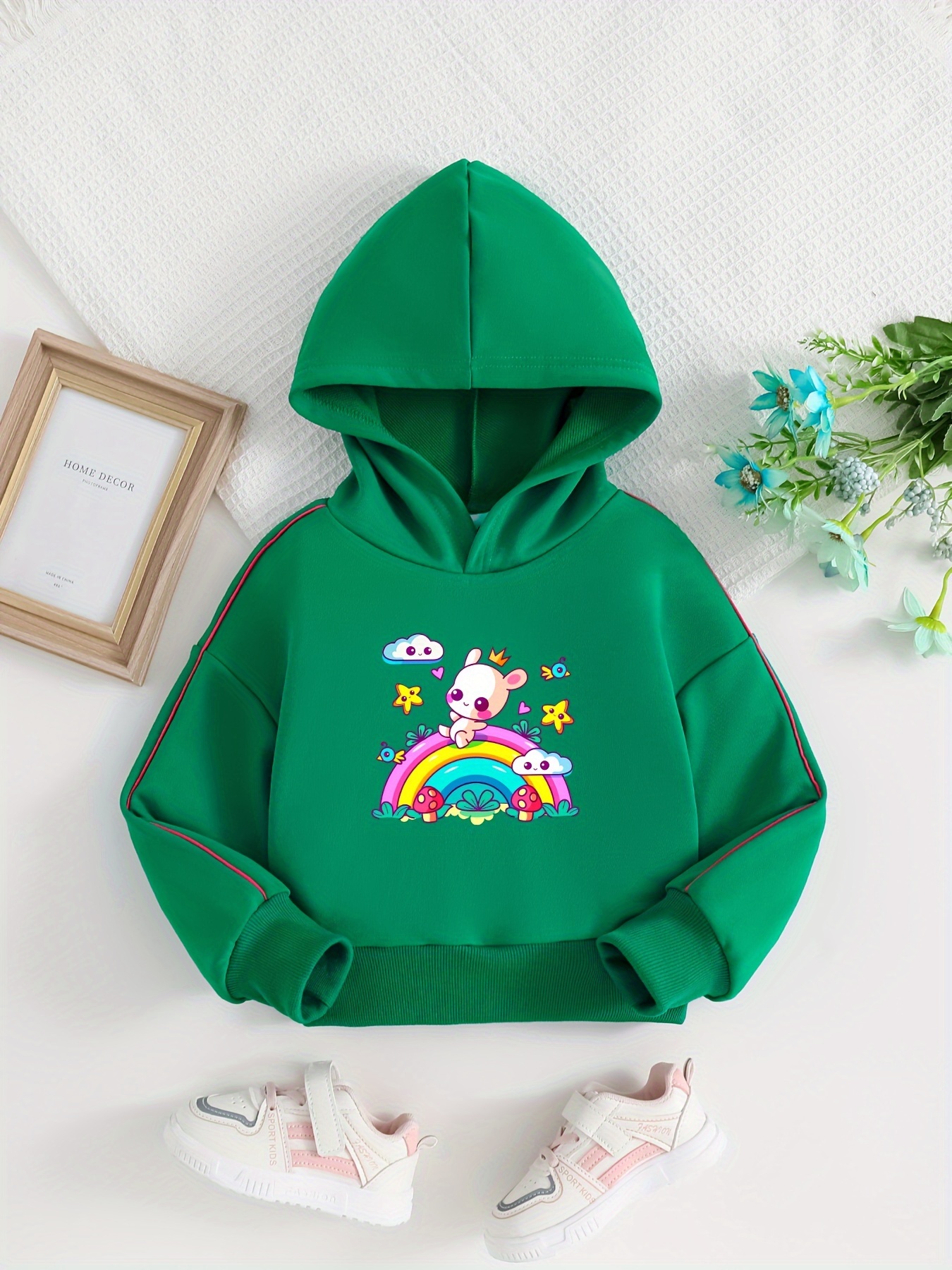 Sudadera Con Capucha Para Niña Linda Con Estampado De - Temu Chile