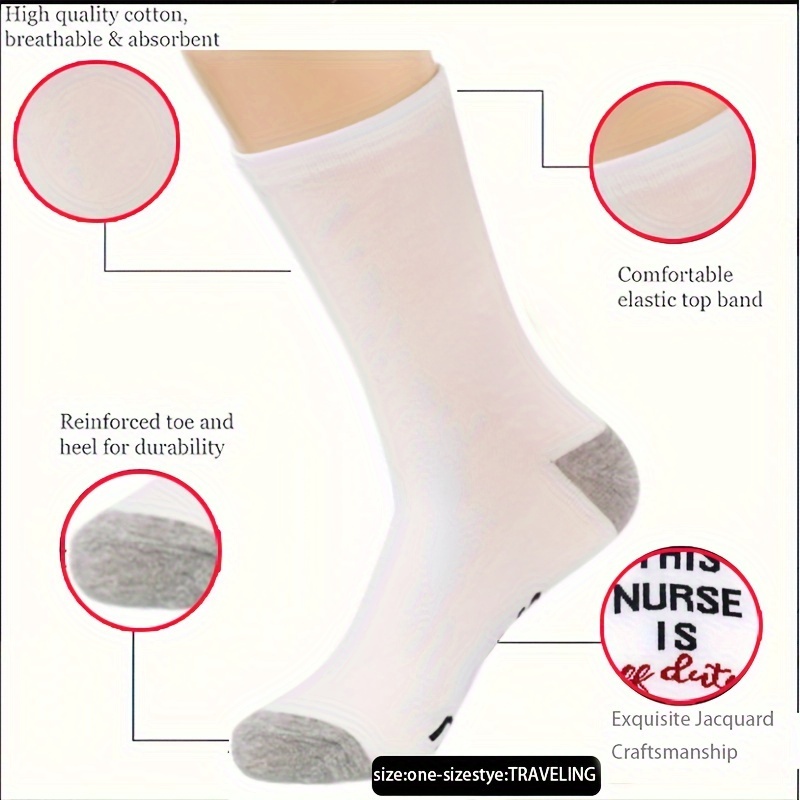 Funny Novelty Teacher Work Crew Socks Cotton Breathable Floor Socks