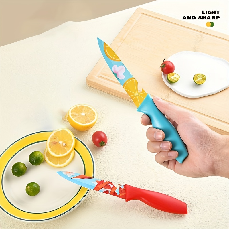 Household Fruit Knife With Knife Cover Portable Small Knife - Temu