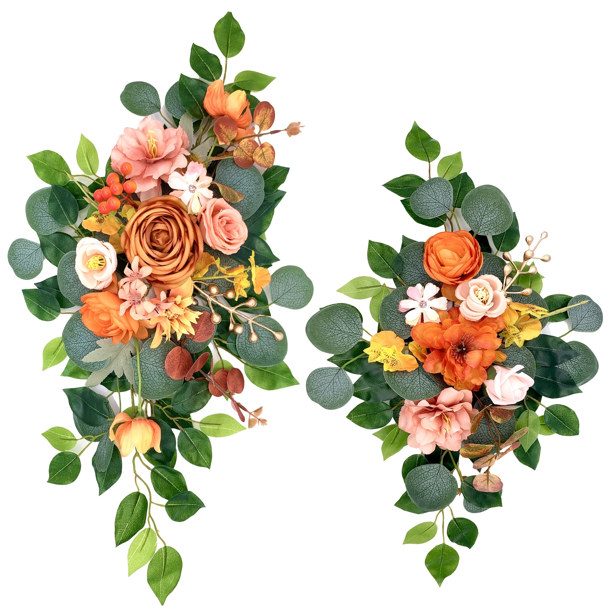 Artificial Wedding Arch Flowers Kit 2pcs Wedding Decor Flowers