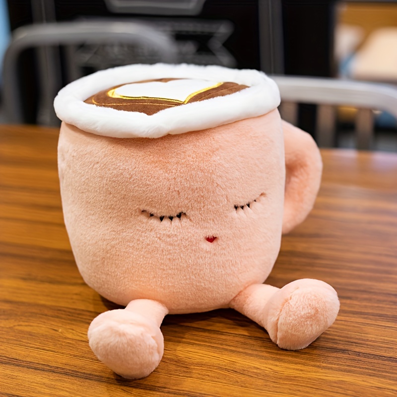 Net Red Cute Latte Coffee Cup Pillow High value - Temu