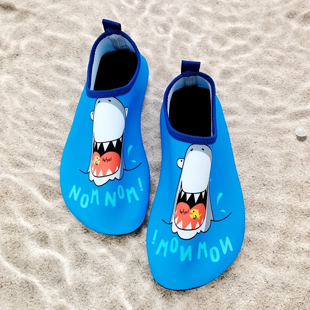 Zapatos de agua para niños pequeños, calcetines de agua de secado rápido,  para la playa, natación, piscina, antideslizantes para niños pequeños  (azul