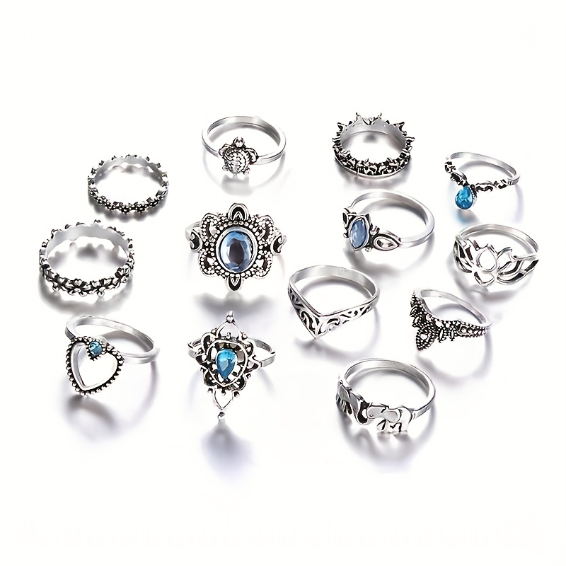 Rings For Teens Girls Stackable Rings Sets For Women Vintage