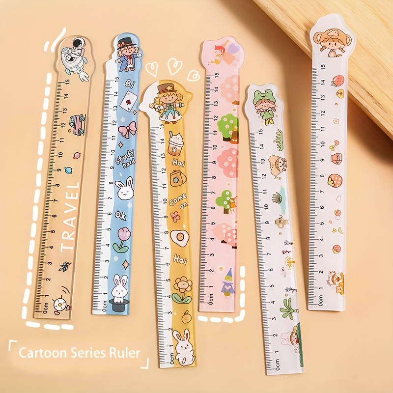 Multicolor Students Ruler For School With Centimeters And - Temu