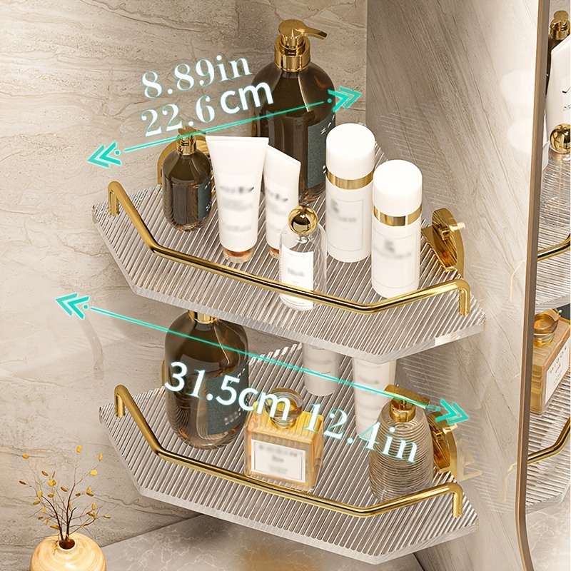 Acrylic Bathroom Corner Shelf