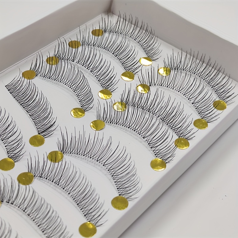 

10 Pairs Thick And Long Eyelashes For Natural Makeup And Extension - Perfect For Women