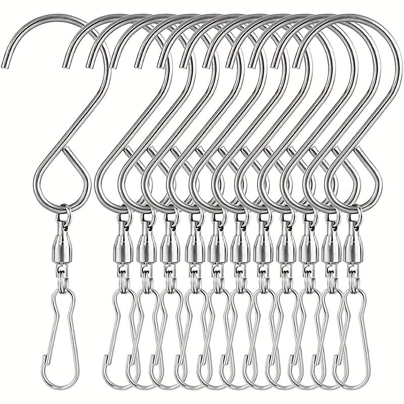 20pcs Wind Spinner Swivel Hooks 360 Degree Dual Spinning Windsock Chime  Supplies Hanger Swivels Clip Hanging Hooks For Wind Spinners Supply 2  Styles Metal Color 20 Pieces - Patio, Lawn & Garden - Temu