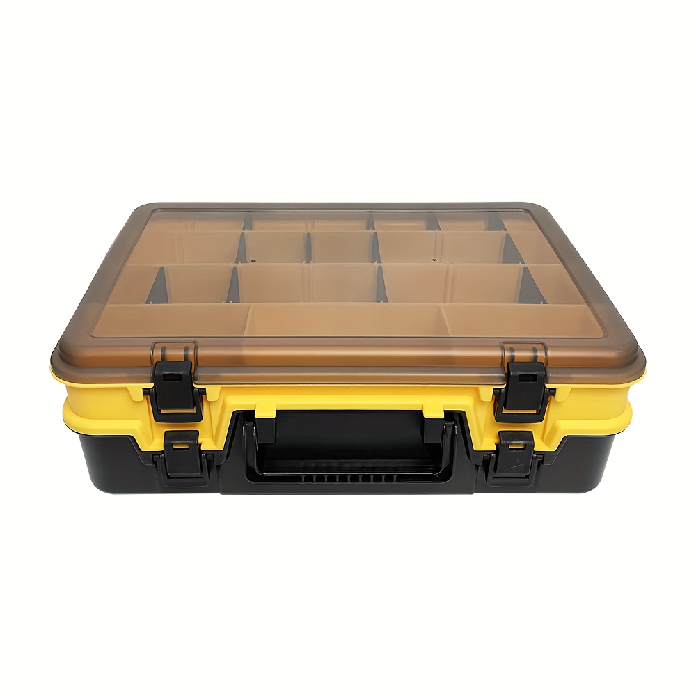 Multi grid Tool Storage Box With Handles Lids Plastic - Temu