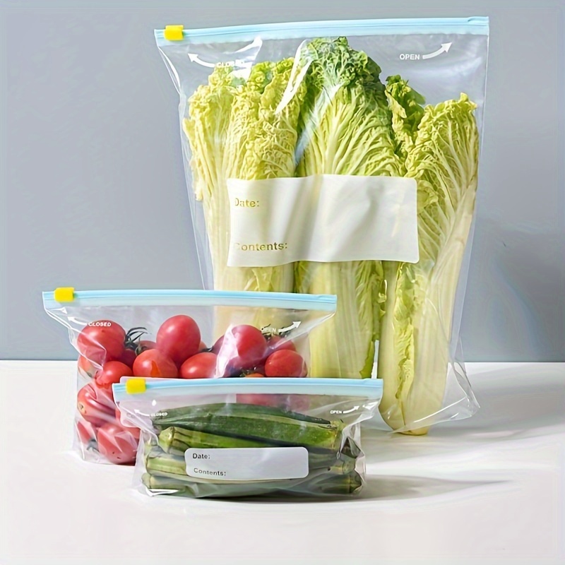 100pcs Petit sac en plastique transparent Emballage alimentaire Poches Grip  Auto-scellé Sacs refermables Baggy Sacs de rangement à domicile