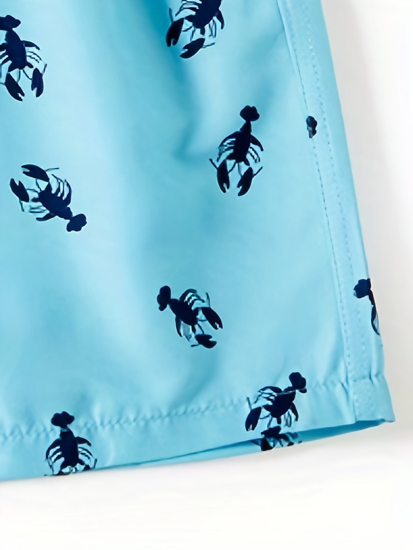 Trendy Cartoon Fish Pattern Print Men's Swim Trunks Quick Dry Drawstring Beach Shorts Men's Pants Swimwear For Summer Beach Poo