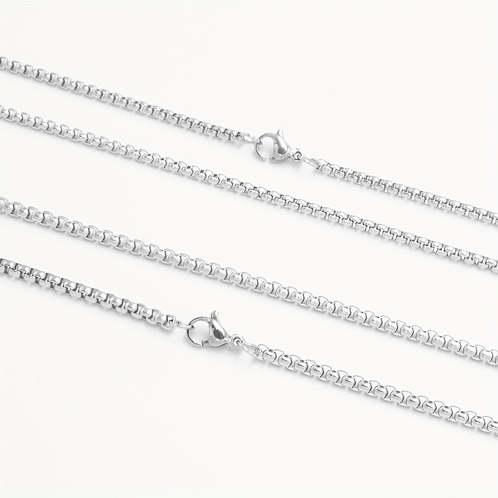 Classic Hip hop Funky Silver Chain Necklace Titanium Steel Jewelry