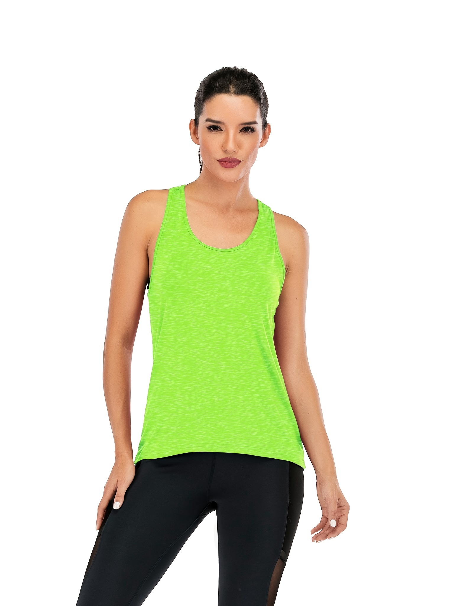 Solid Color Criss Cross Yoga Sports Shirt Cool Sleeveless - Temu