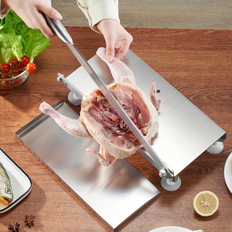 Stainless Steel Manual Meat Slicer - Perfect For Slicing Beef, Mutton, And  More - Deli Slicer For Fresh And Frozen Meats - Temu United Arab Emirates