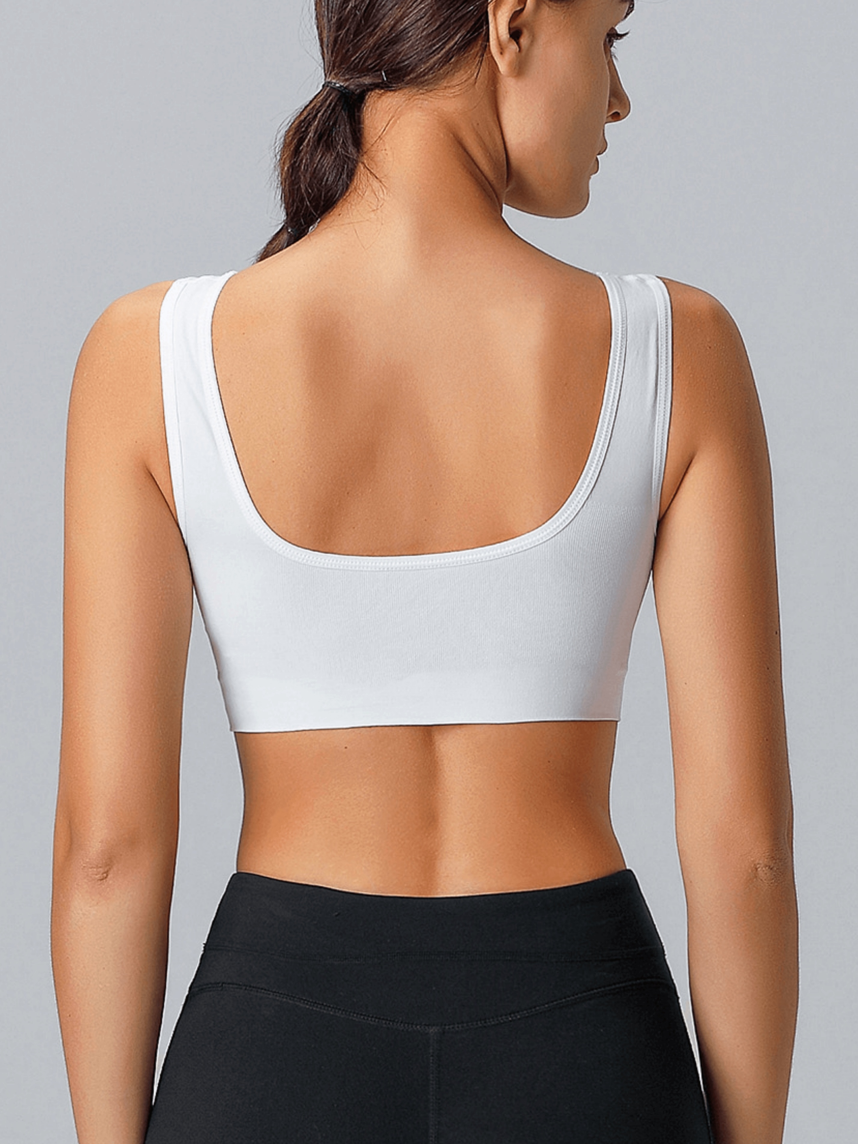 Seamless Wireless Sports Bra, Comfy & Breathable Adjustable Running Workout  Tank Bra, Women's Lingerie & Underwear