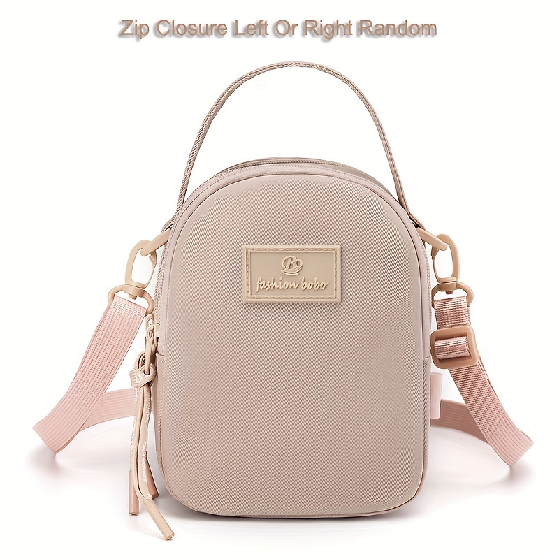 Womens Zip Closure Sling Bag